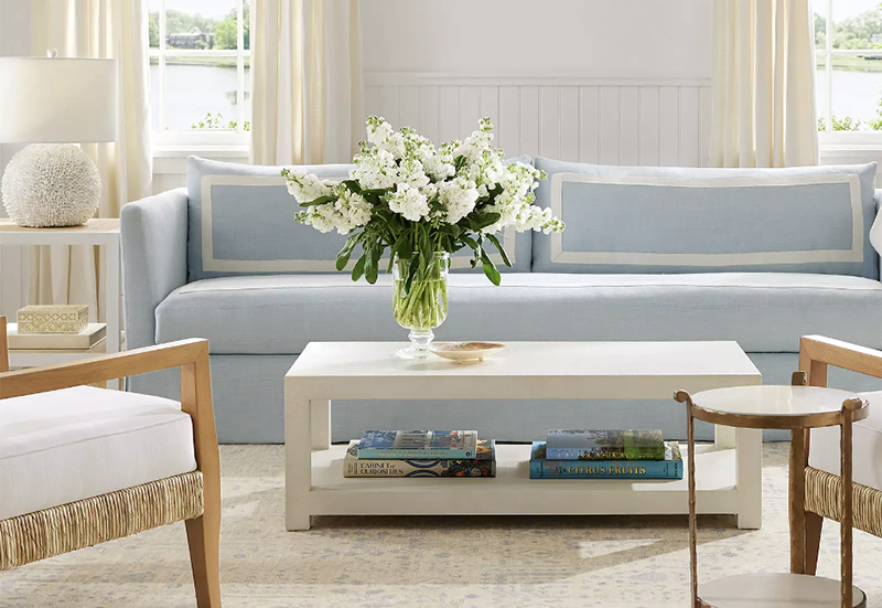 DIY STRIPED GLASS COFFEE TABLE TOP