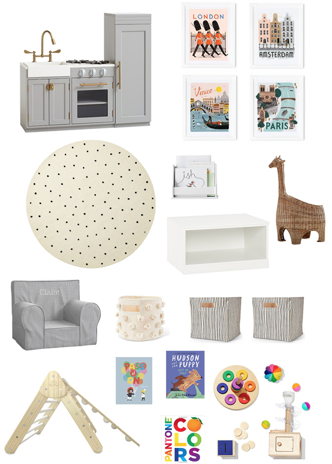 Kids Art Table and Wall Storage