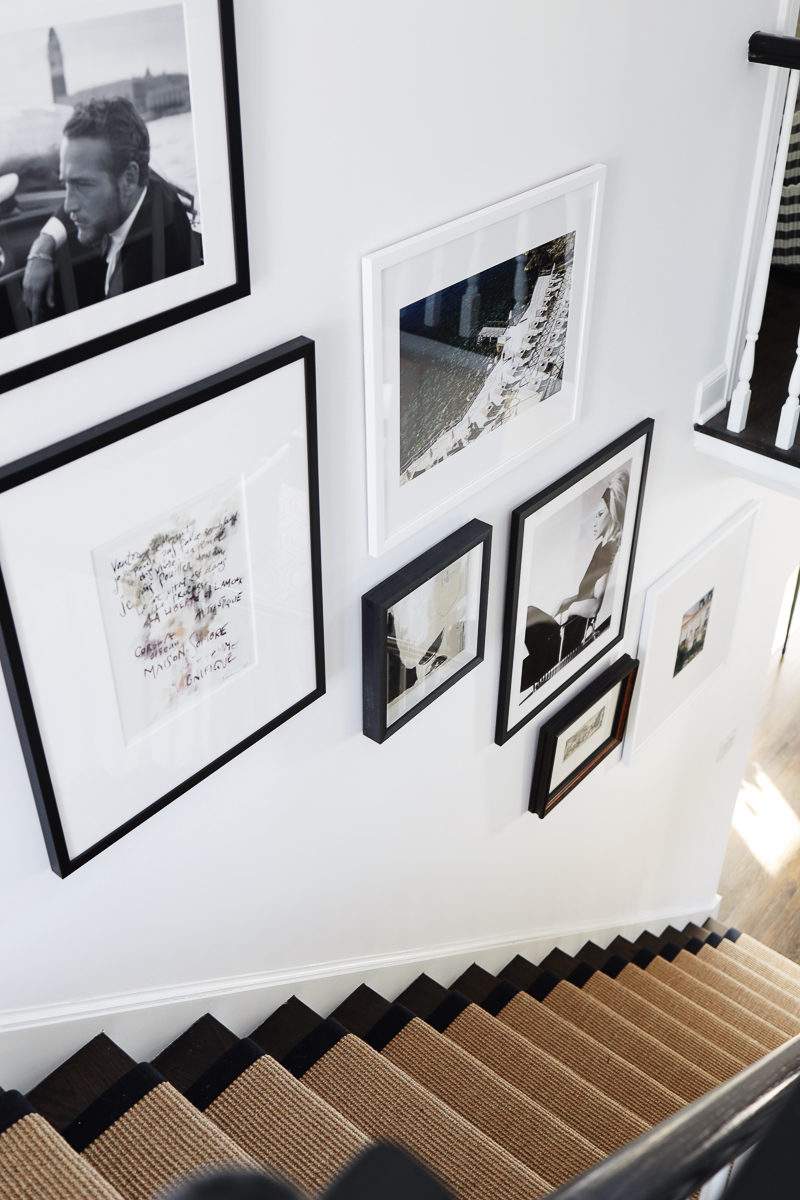 How to Arrange a Stairway Gallery Wall