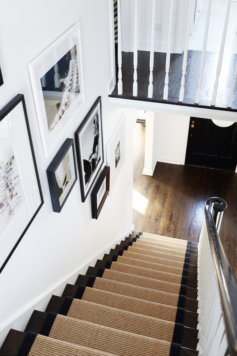 Our Sisal Stair Runner Before and After