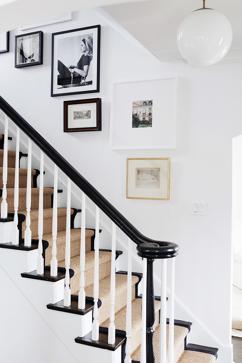 How to Arrange a Stairway Gallery Wall