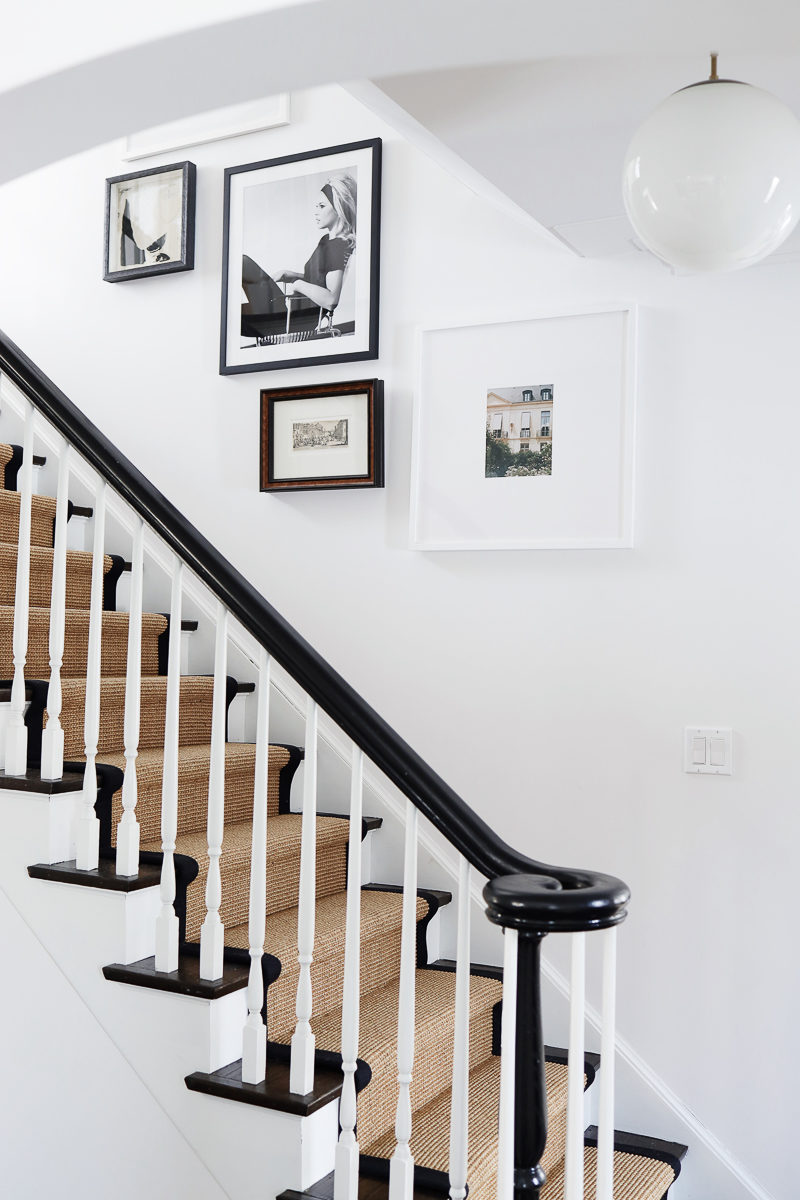 How to Arrange a Stairway Gallery Wall