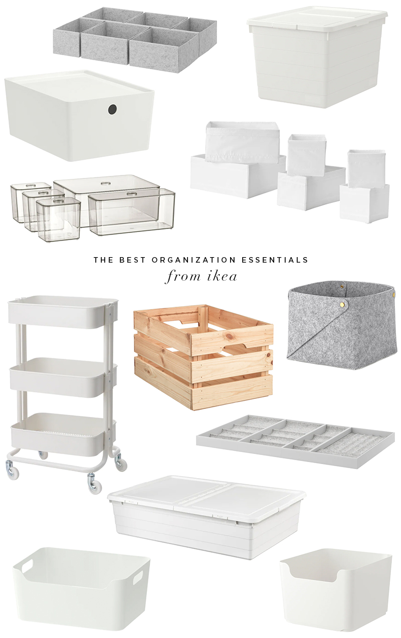 Aesthetic Storage Baskets for BILLY Bookcase Shelves