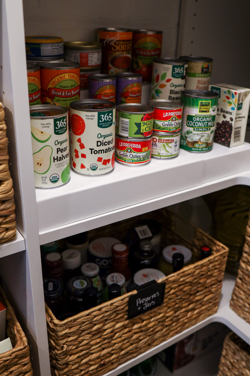 How to Organize a Narrow Staircase Pantry - Danielle Moss