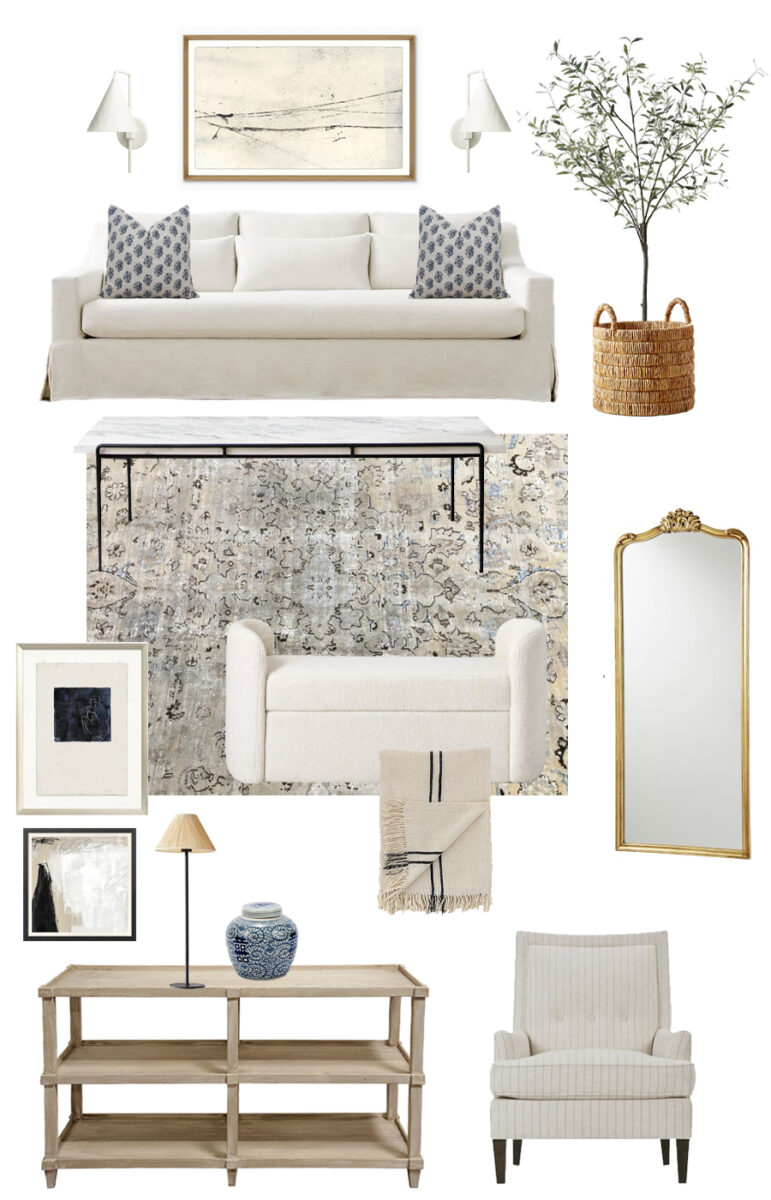 living room inspiration - A Modern Traditional (and Neutral) Living Room