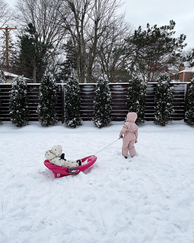 Kate Margot in the snow