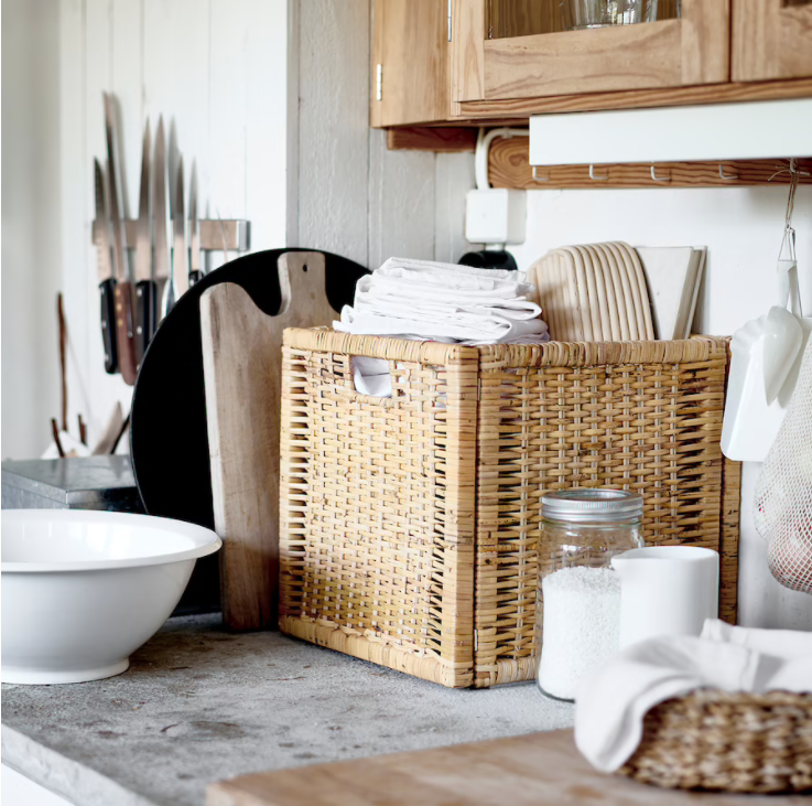 Rattan basket | The Best Ikea Finds for an Organized Home