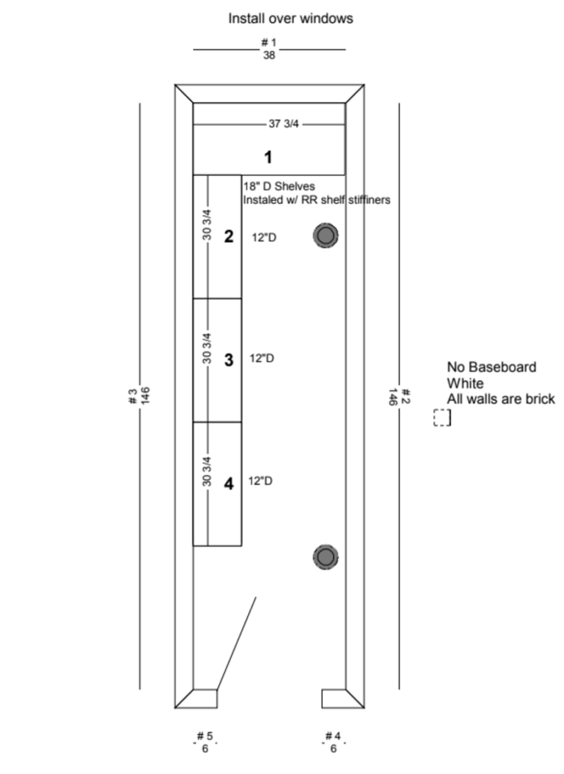 Staircase Pantry dimension and shelving - How to Organize a Narrow Staircase Pantry