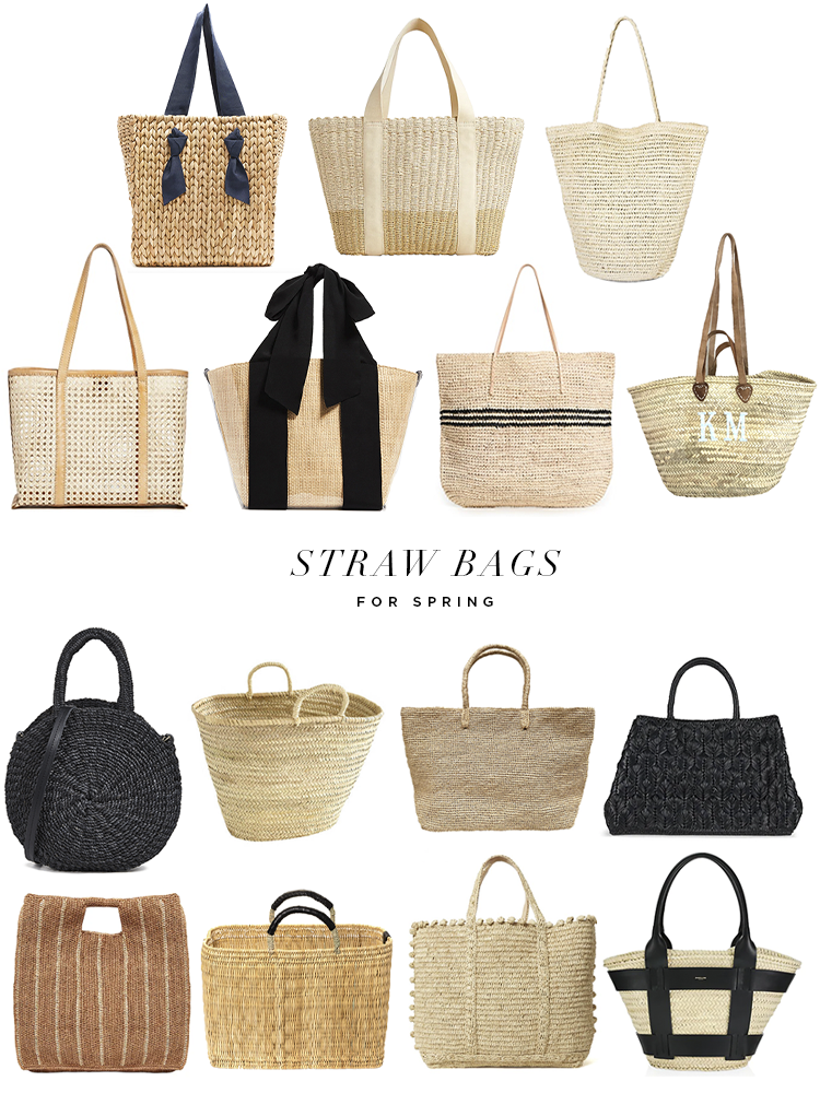 Luxe Stripe Tote Natural/ Black