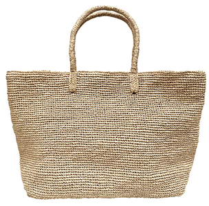 Woven Shoulder Bag in Natural Raffia – Plan de Ville