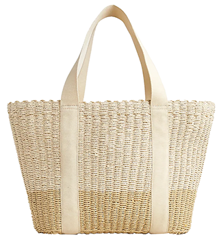 Top Handle Raffia Tote / Rainbow Mélange – Cesta Collective