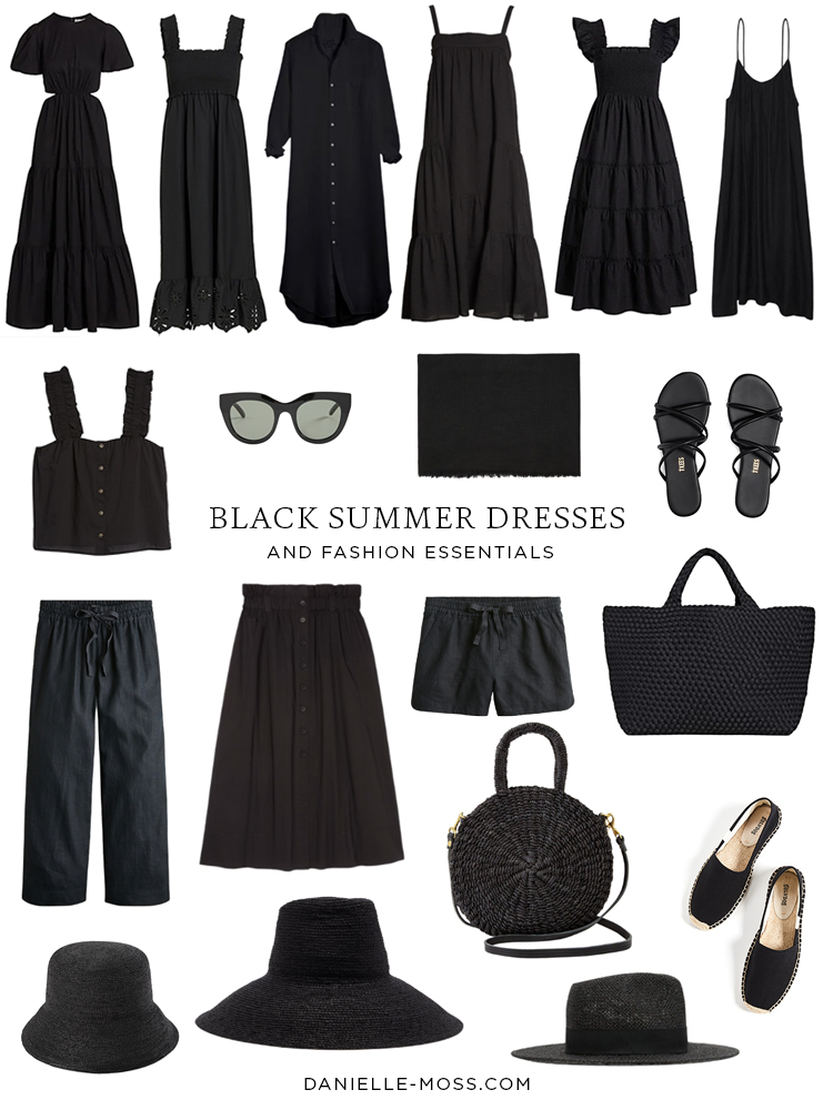 black and white summer dress