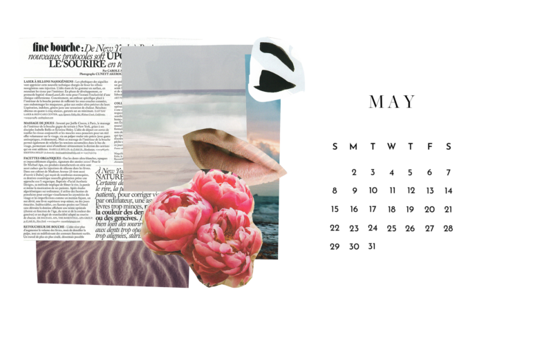 May 2022 calendar desktop wallpaper
