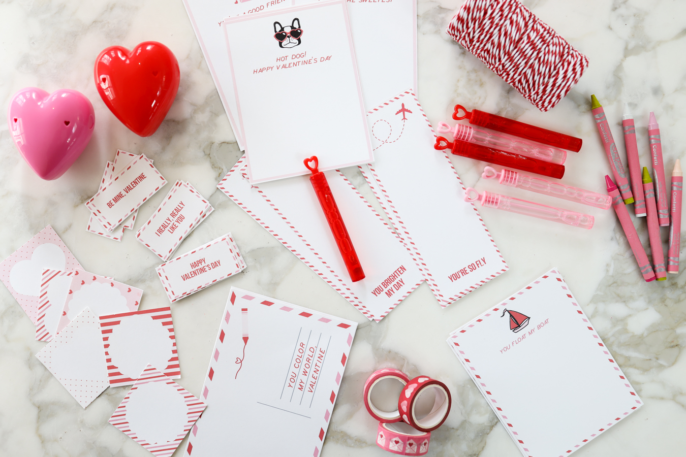 Valentine's crafts for kids: With the preparation process - Bubble