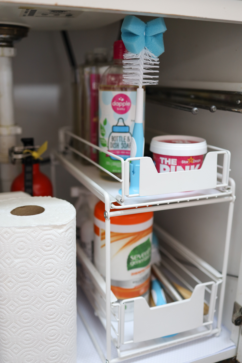 How to Organize the Cabinet Under the Kitchen Sink